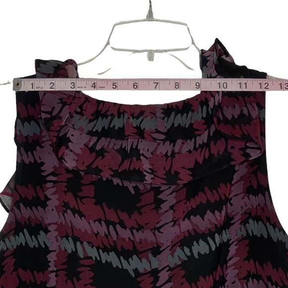 Banana Republic Factory Dress Sleeveless Button Front Tie Waist Lined Size 8 - Picture 14 of 14